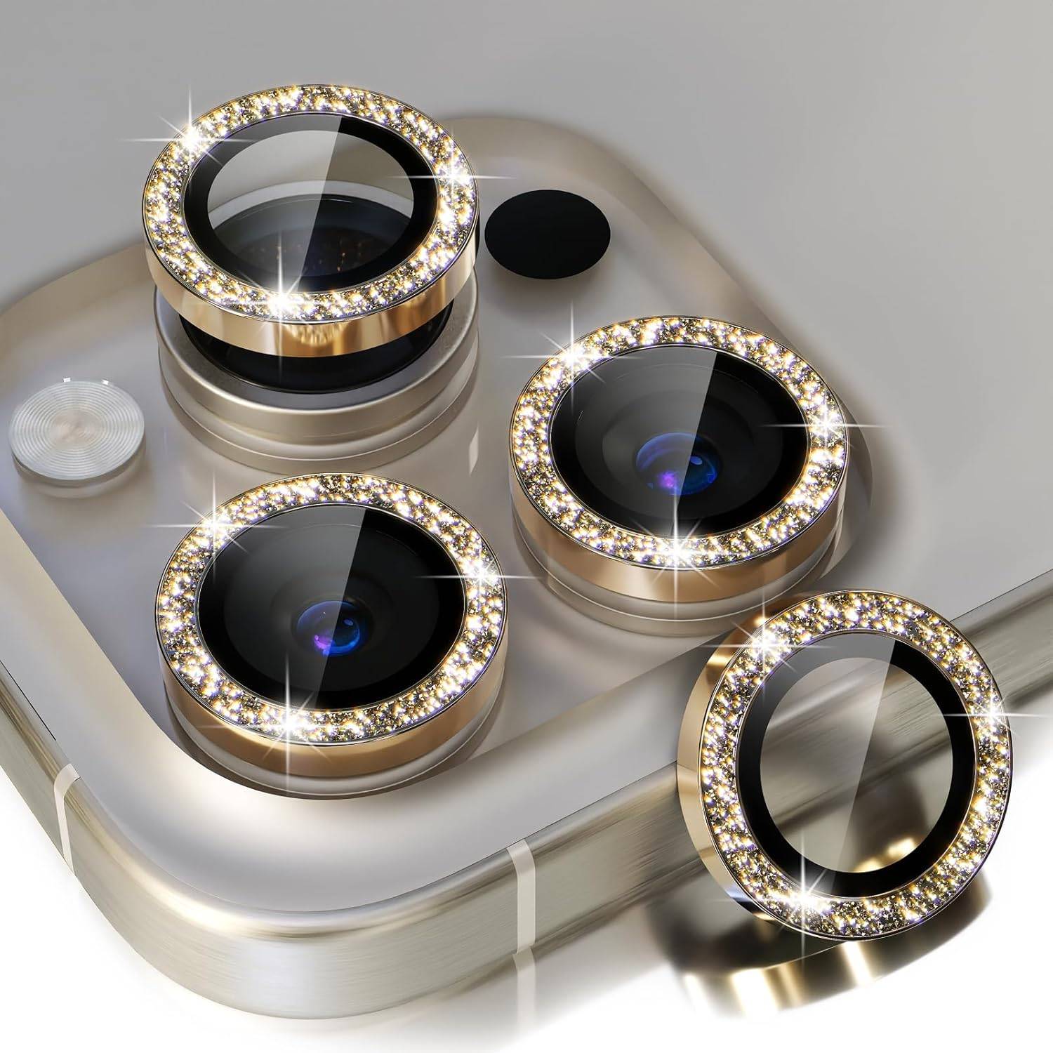 Crystal Camera Lens Protector Phone Case