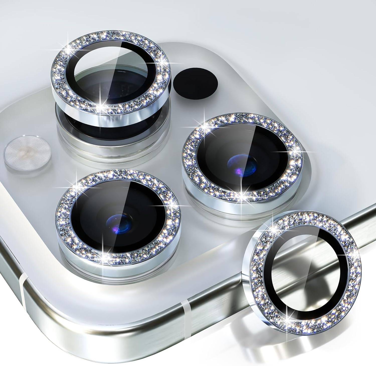 Crystal Camera Lens Protector Phone Case