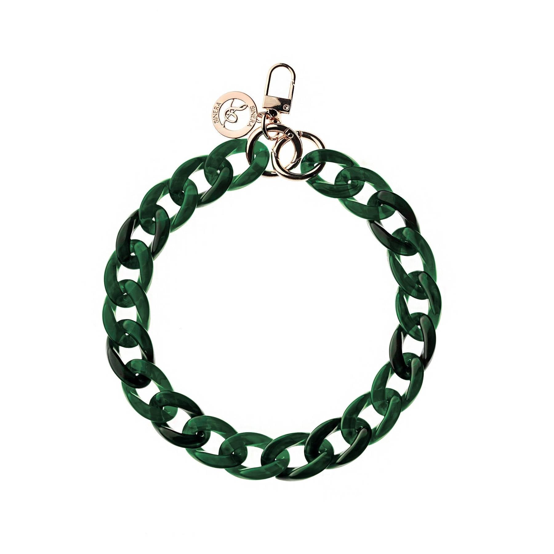 Juliette Emerald Green Vintage Chunky Phone Chain Wrist Strap