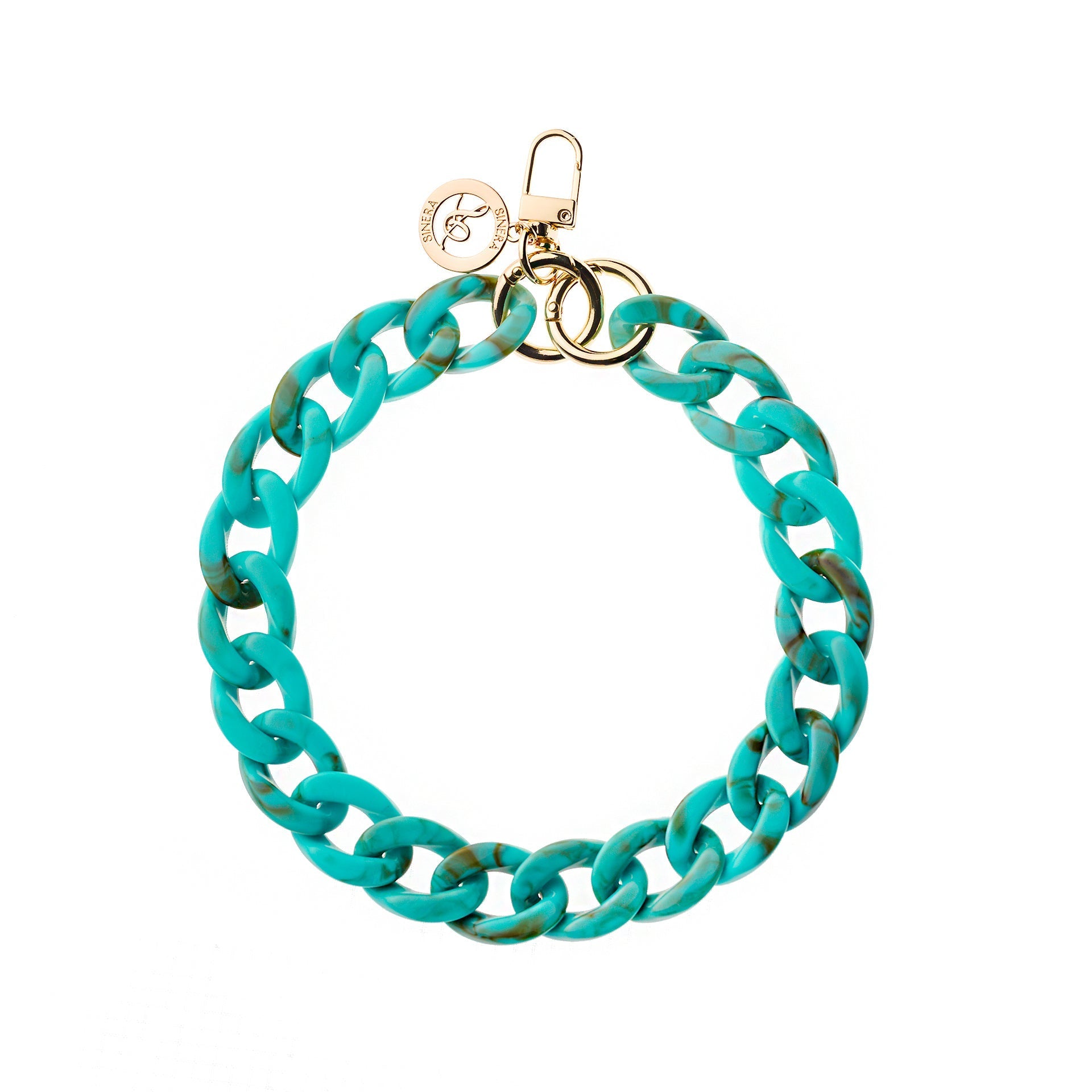 Juliette Turquoise Blue Vintage Chunky Phone Chain Wrist Strap